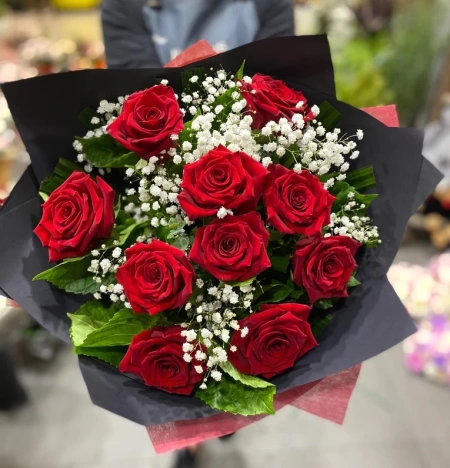 Ramo de 28 rosas rojas