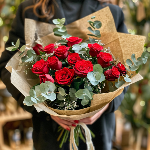 ramo de 30 rosas rojas