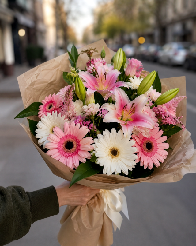 Ramo Surtido con Astromelias, Lilium y flores surtidas