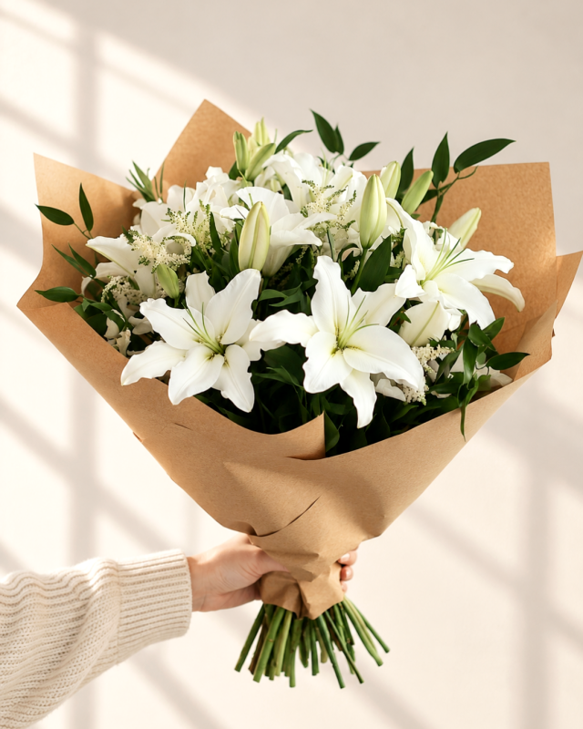 Ramo grande de lilium